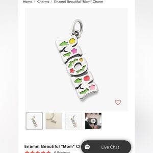 Enamel Beautiful Mom Charm